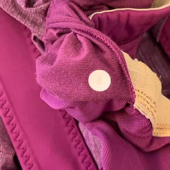 Lululemon Run Time Tank Top with Built In Bra Women Size 8 Pink Active - Picture 6 of 10